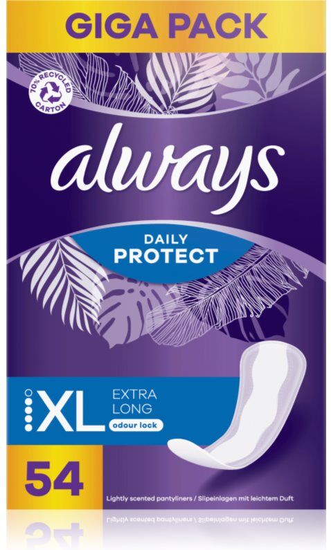 Always Daily Protect Extra Long Slipeinlagen mit Parfümierung 54 St.