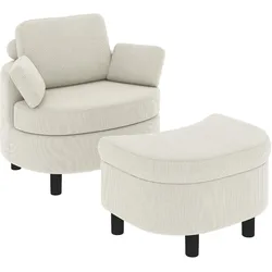 SESSEL Polyester Cremeweiß