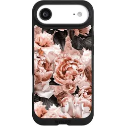 Nivocase Handyhülle für Apple iPhone Air Hülle NIVOpure Case Schwarz Blume Rose Vintage (Apple iPhone Air), Smartphone Hülle, Schwarz