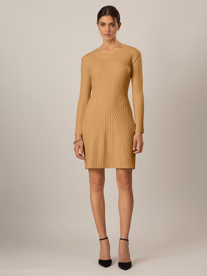 APART Strickkleid in Cognac - 36