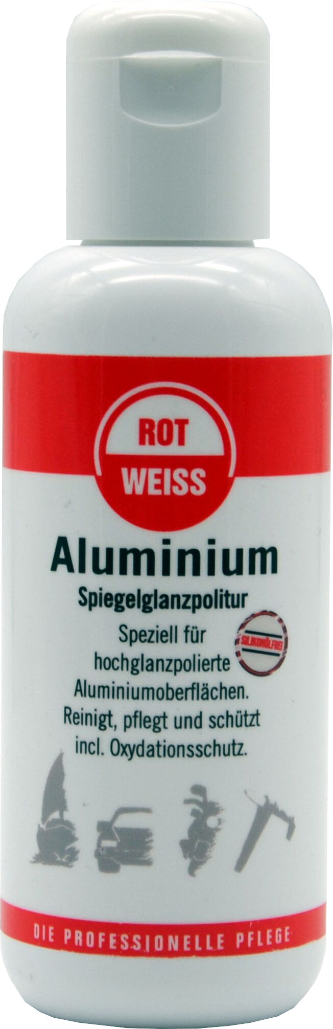 Rotweiss Chrompolitur Aluminium Spiegelglanzpolitur Flasche [150 Ml] 5551 0.15l