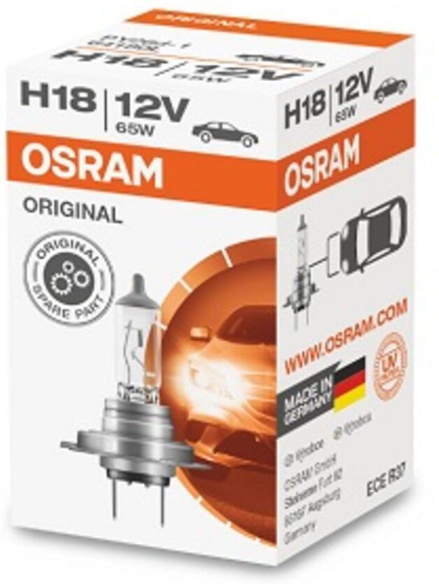 Ams-Osram Glühlampe Halogen OSRAM H18 Standard 12V, 55W, 1 Stück