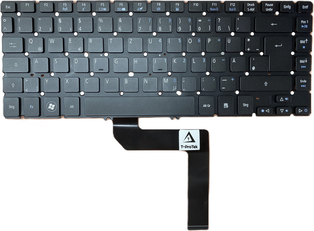 T-ProTek Zwart toetsenbord compatibel met Medion Akoya MD99081
