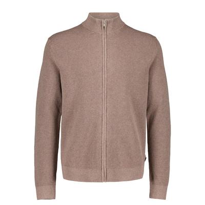 Cardigan LINDBERGH "Cardigan Relaxed Fit", Herren, Gr. XL, dusty sand mel, Obermaterial: 100% Baumwolle, unifarben, Strickjacken