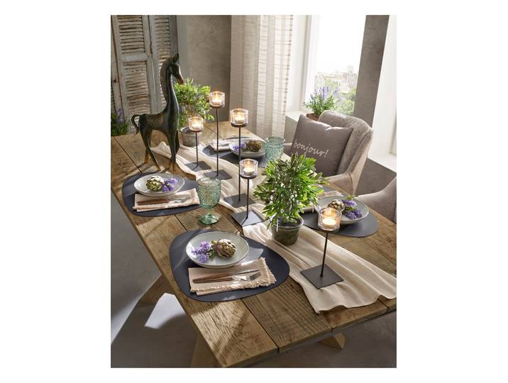 Platzset HEINE HOME, braun (cognac), B:45cm, 100% Polyurethan, Platzsets, Platzset