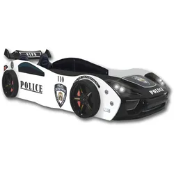 Autobett "Police" + Sportsitze Spielbett für Kinder 90x200 inkl. Lattenrost