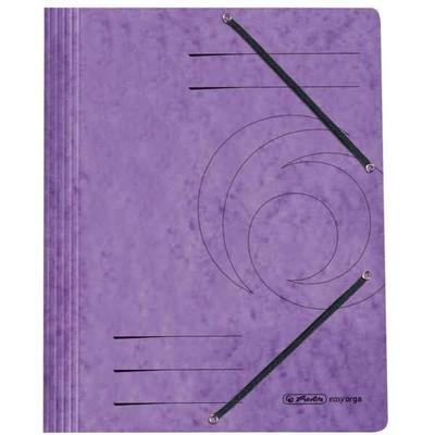 herlitz Einschlagmappe mit Gummizug Karton violett