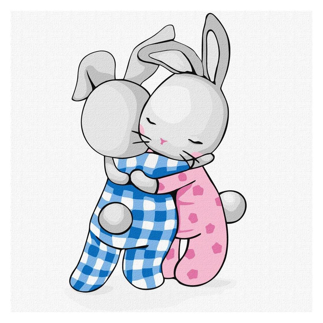 Ideyka Malen nach Zahlen - Hugs Kids (56585793)