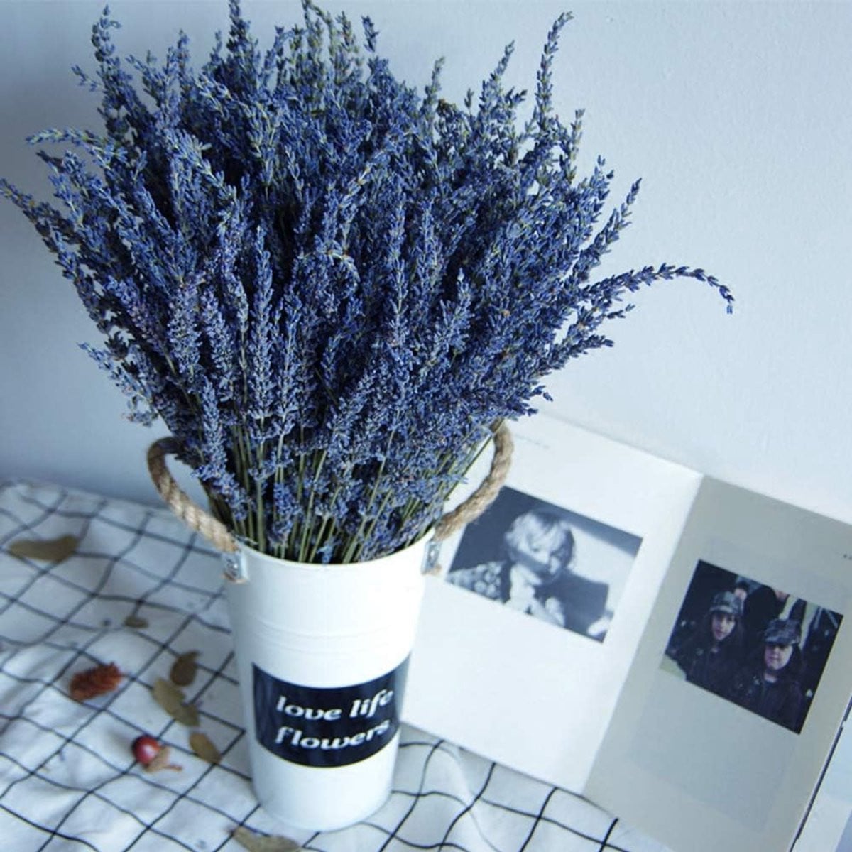 Thijox Natuurlijke Lavendel Bundels, 100 Stammen Vers Geoogste Gedroogde Lavendel voor Decoratie