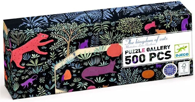 Djeco Puzz Gallery 500 pcs - The kingdom of cats