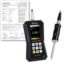 PCE Instruments Schwingungsmessgerät PCE-VT 3800S-ICA inkl. ISO-Zertifikat Messspitze mit Handgriff Software Speicher