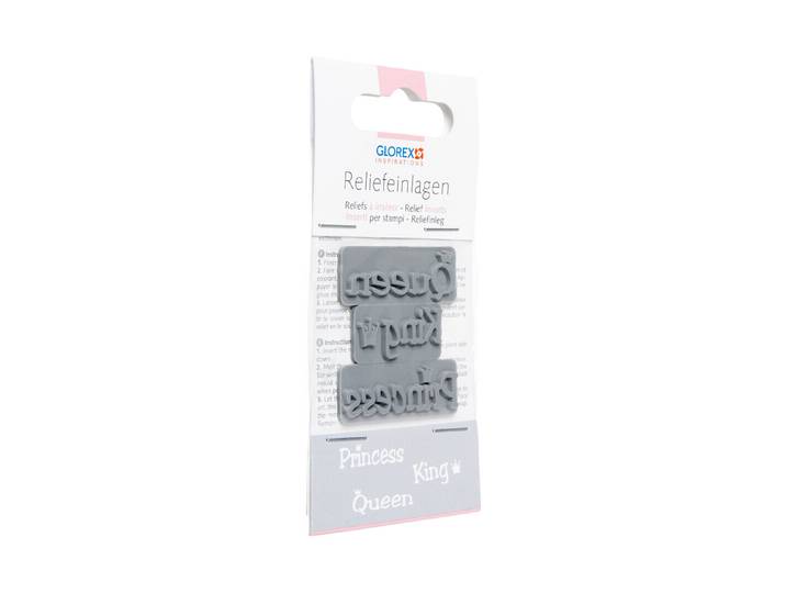 Glorex Einlage Relief Princess Queen King 3 Stück