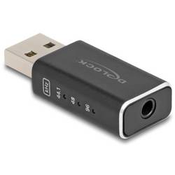 Delock USB 2.0 Adapter [1x USB 2.0 Stecker A - 1x 3.5 mm-Buchse] 68001 0 mm