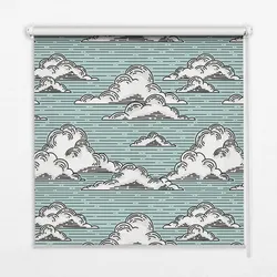 INNENROLLO - Fensterrollo - Rollo - 130x140 cm - Wolken