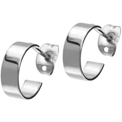 Titan Ohrstecker HALBKREIS