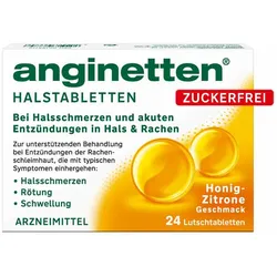 anginetten HALSTABLETTEN ZUCKERFREI 24 St Lutschtabletten