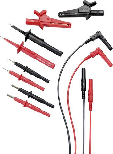 Gossen Metrawatt Sicherheits-Messleitungs-Set Lamellenstecker 4mm Lamellenstecker 4mm 1.20m Schwarz, Rot 1St.