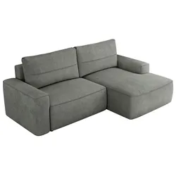 ECKSOFA BELLUNO L Grau Strukture - Rechts