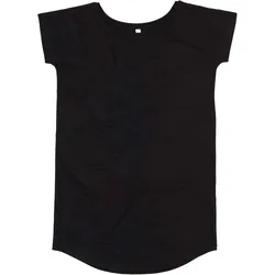 Mantis Damen T-Shirt Kleid Long Tee M99 black XL