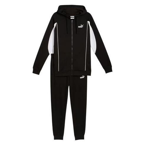 Puma Schwarzer Herren-Sport-Trainingsanzug mit Kapuze (M) (66935435)