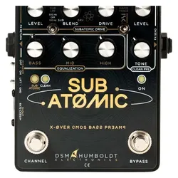 DSM & Humboldt Sub Atomic Vorverstärker Overdrive Bassgitarren-Vorverstärker (Bass), Effektpedal, Schwarz