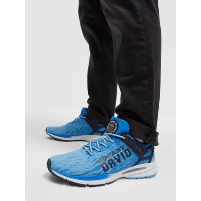 Sneaker CAMP DAVID, Herren, Gr. 42, Textil, blau, Synthetik, Textil, bestickt, Schuhe Sneaker, mit Fersenstabilisator