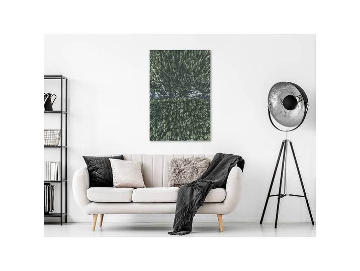 Tableau déco Forest River Lin Vert 40 x 60cm