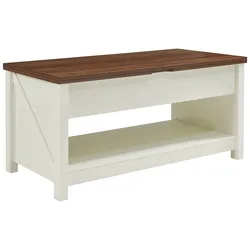 Helloshop26 - Beistelltisch/Konsole 110 x 55 x 54 cm Weißwalnuss-Optik