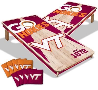 Skip's Garage Virginia Tech Hokies NCAA 2x4 Cornhole Board Set