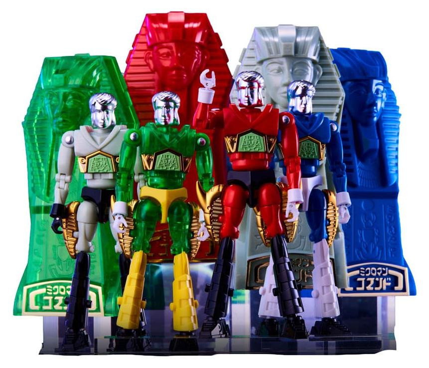Takara Tomy Legacysoul Microman Command Actiefiguur, set van 4 stuks