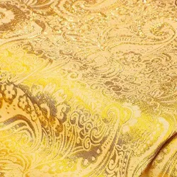 Jacquard "Blumen/Paisley", gelb/gold
