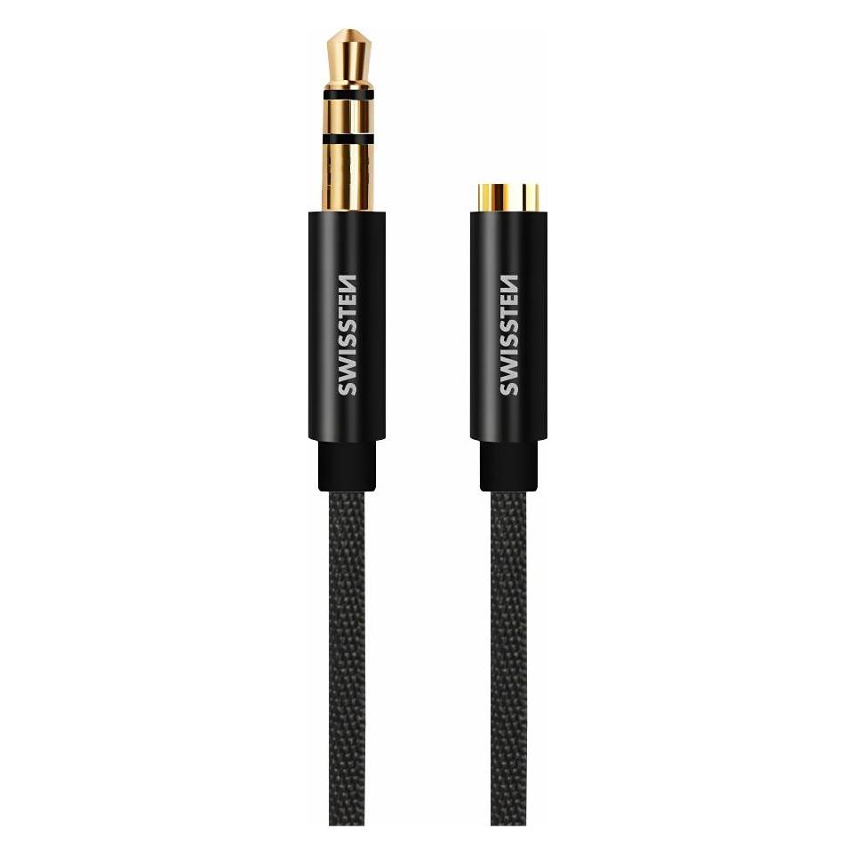 Swissten Textile Audio Kabelis 3 (male) / 3 (female) / (1.50 m) (73501102)