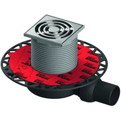 TECEdrainpoint S 110 Ablaufset, superflach, mit Seal System UNIVERSALflansch, 3601100