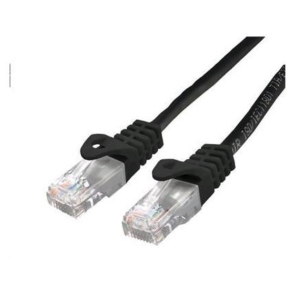 C-Tech patchcord Cat6 cable, UTP, black, 0.5m (UTP, CAT6, 0.50 m) (8954125015079)