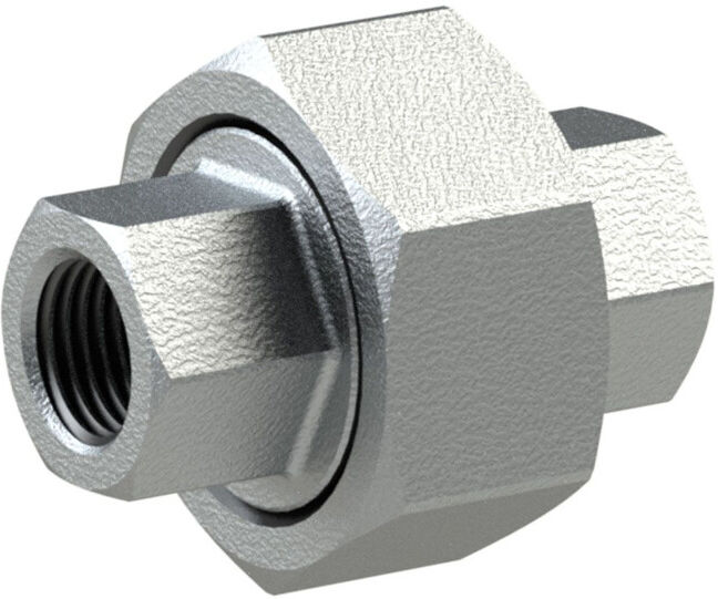 Riegler Raccord 340, FI/FI, Rp/Rp 1, fonte malléable noire galvanisée à chaud (TFV 340-10)