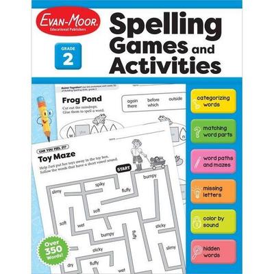 Spelling Games and Activities, Grade 2, Taschenbuch von Educational Publishers Evan-Moor, Evan-Moor Educational Publishers, 978-1-64514-329-1