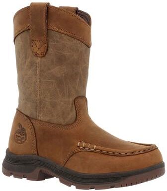 Georgia Boot Athens Superlyte Childrens - 9 Toddler Brown Boot Medium