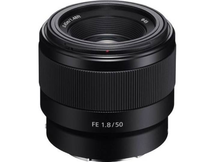 Sony - Objectif Pour Hybride Sel Fe 50 Mm F/1.8 Noir