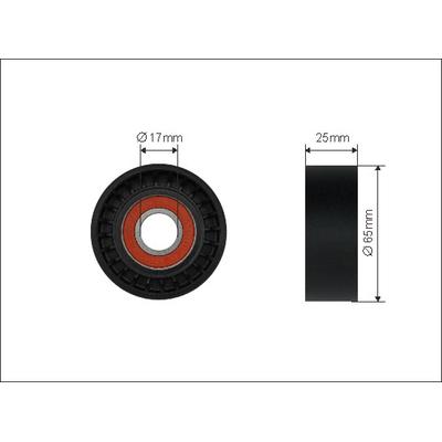 CAFFARO Spannrolle, Keilrippenriemen 500532 für Peugeot