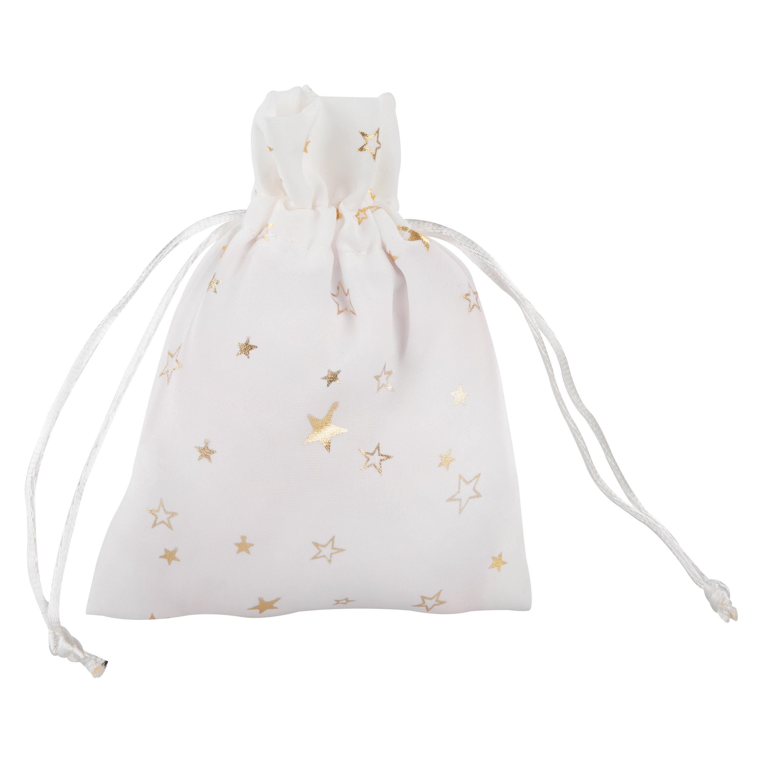 Idena Geschenkbeutel Polyester weiss 13x18cm (1x) (61210503)