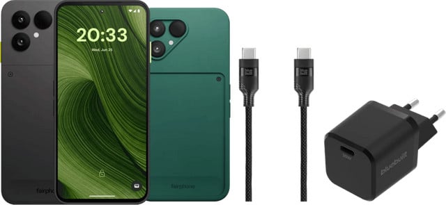 Fairphone 6 256GB Zwart 5G met compleet accessoirepakket