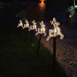 FHS LED-Leuchtstäbe Rentier 5er-Set Innen und Außen