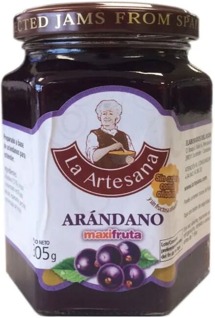 La Artesana Maxifruta Mirtilo Sem Açúcar Comum Adicionado 305g Mirtilo