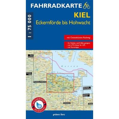Fahrradkarte Kiel, Eckernförde bis Hohwacht, Sonstige von , Grünes Herz, 978-3-86636-198-0