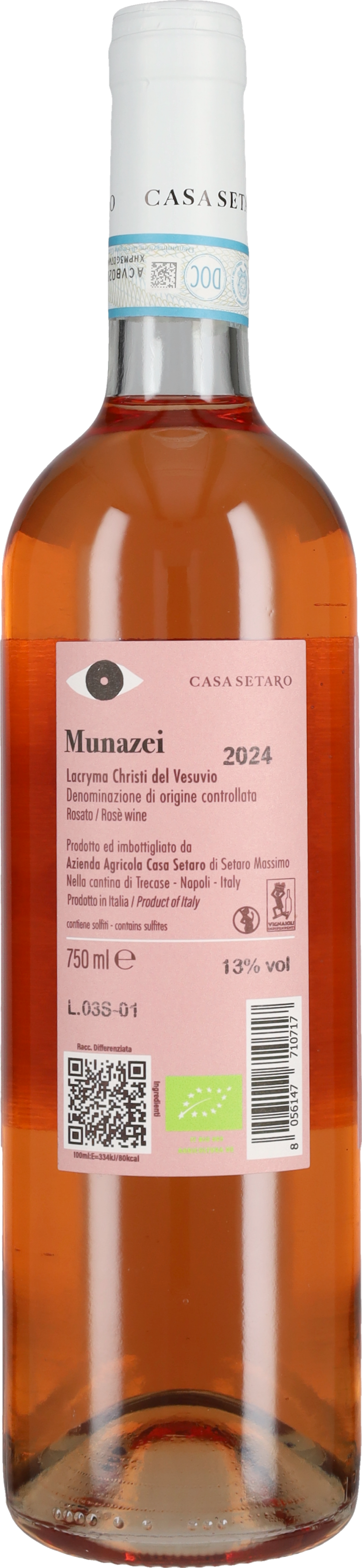 Lacryma Christi Rosato 'Munazei' Casa Setaro 2025
