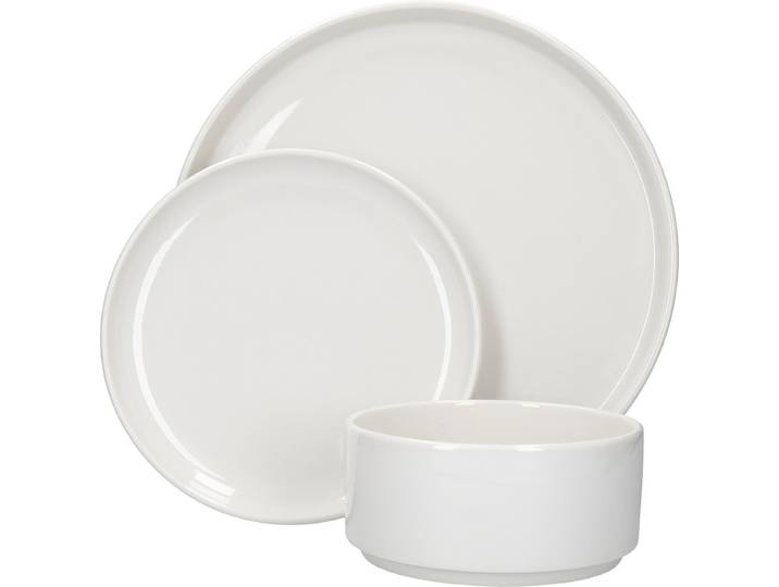 Servies Set\, 12 Delig\, Porselein\, Wit - Mikasa Camberlie