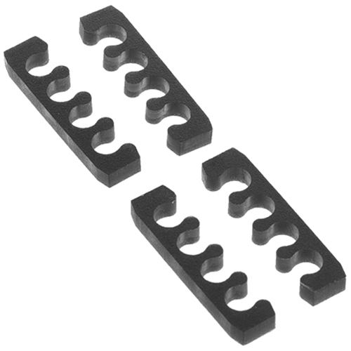 Alphacool Eiskamm X4 Flat - 3mm - 4 Stück schwarz