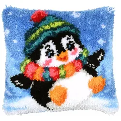 Knüpfkissen "Happy Pinguin"