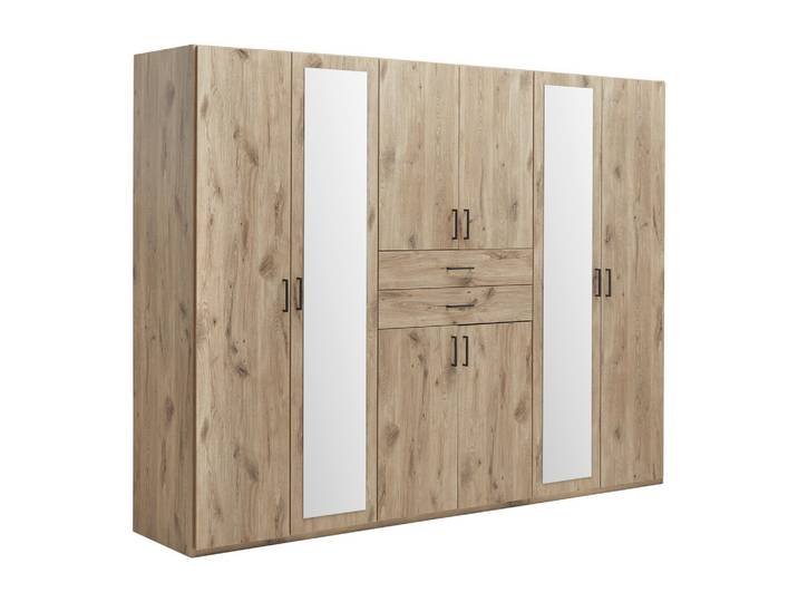Drehtürenschrank 270/208/58 cm Eichefarben