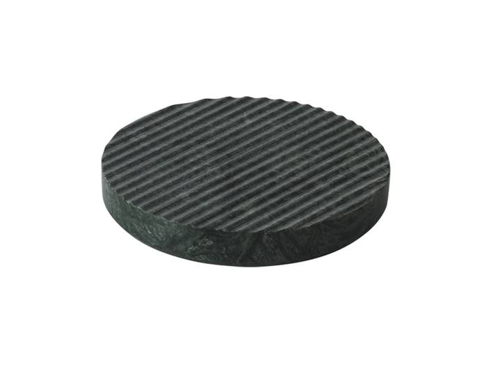 Muuto Dessous-de-plat Groove marbre vert petit